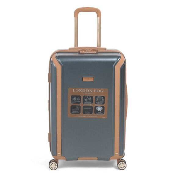 LONDON FOG Teal 25in Regent Expandable Hardside Spinner - Picture 1 of 2